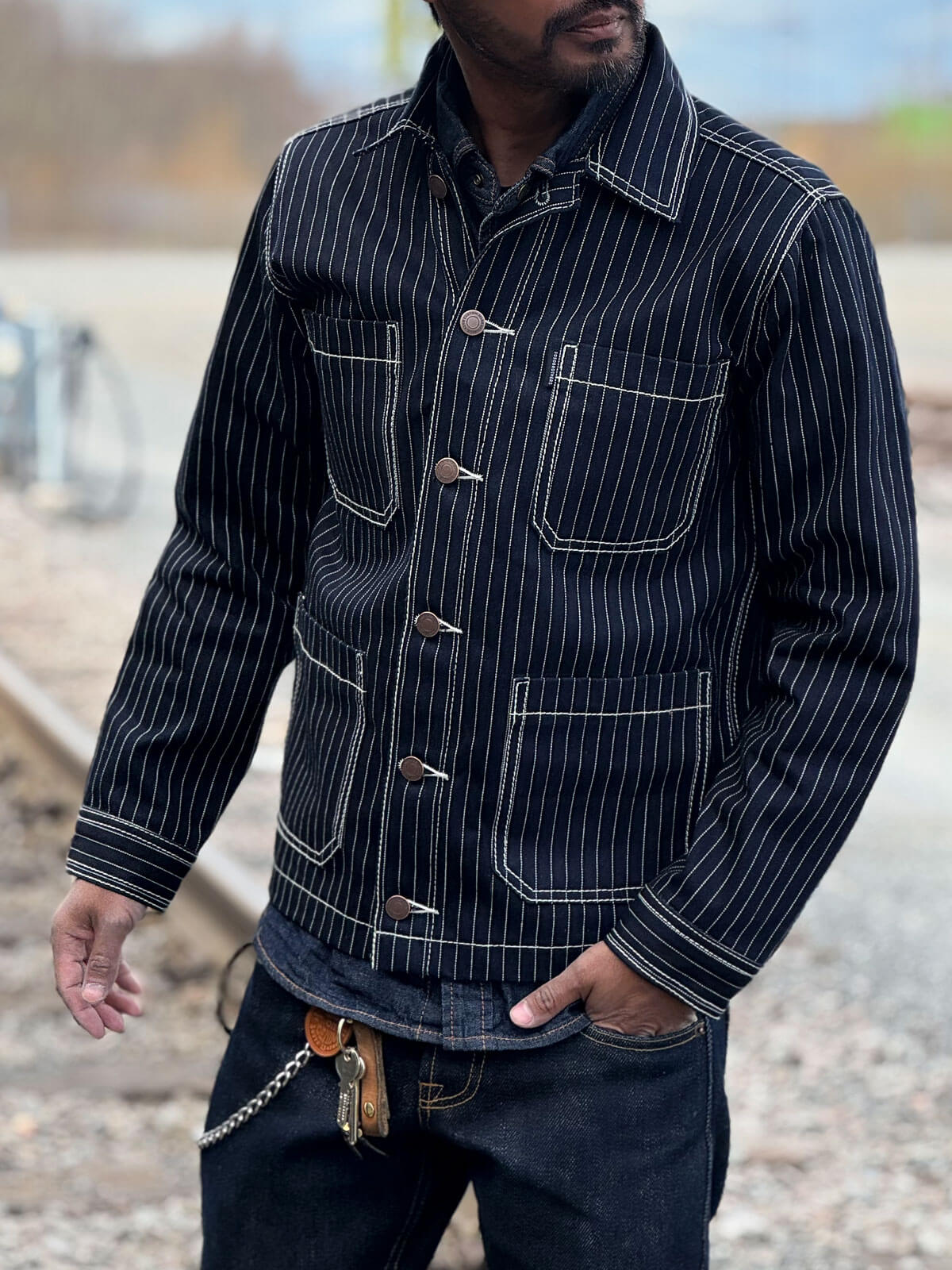®*️様 RRL WABASH WORK JACKET ウォバッシュ デニム カ Railroad Wabash Selvedge Jacket - 13oz | Sosobrothers