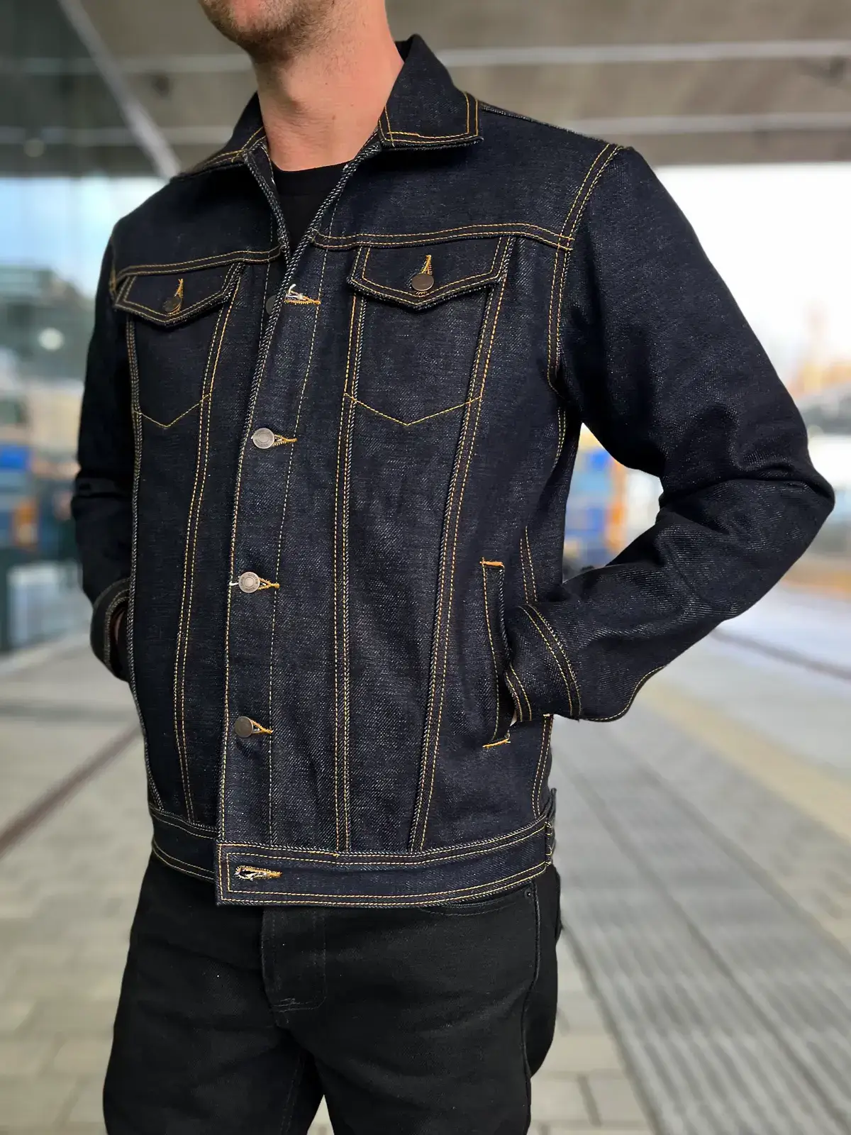 Ghost Indigo Selvedge Jacket - 25oz | Sosobrothers