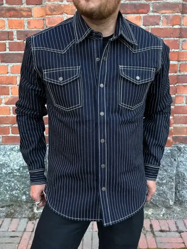 Railroad Wabash Selvedge Western Shirt - 13oz