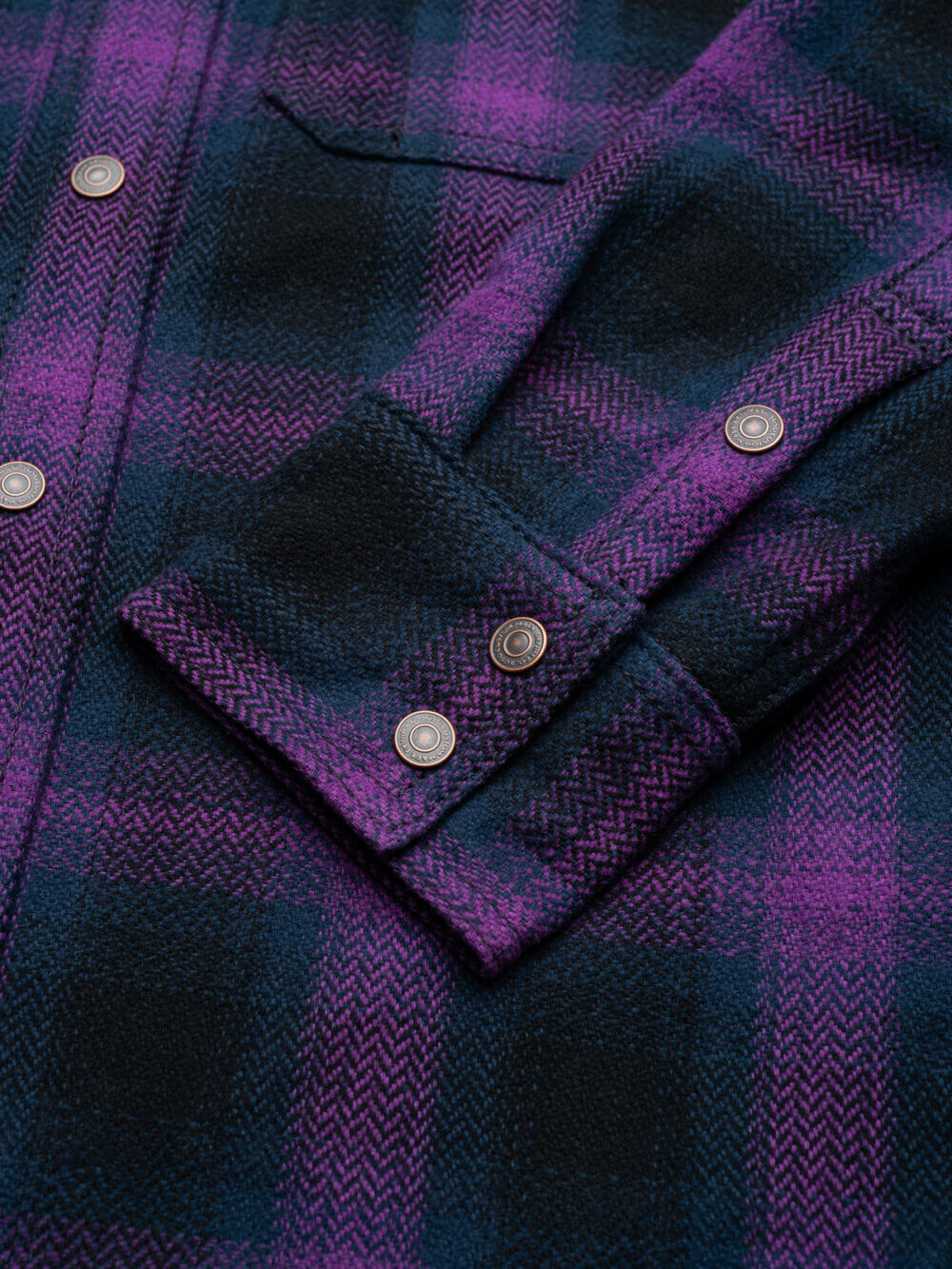 Heavyweight Purple Flannel Work Shirt - 13.5oz | Sosobrothers