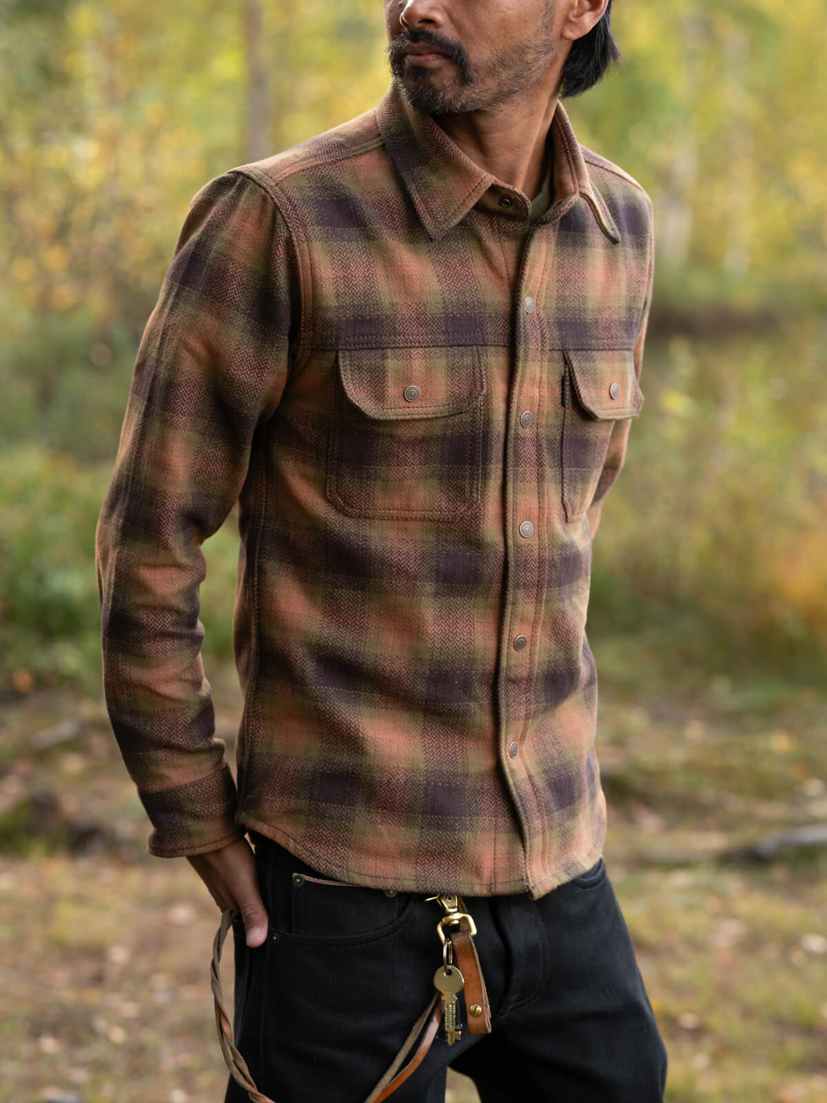 Heavyweight Brown Flannel Work Shirt – 12.5oz