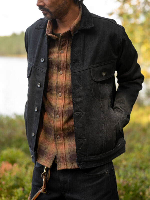 Ghost Double Black Selvedge Storm Rider Jacket - 20oz