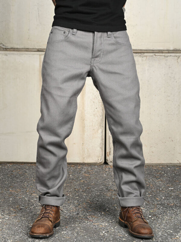 Grey Sashiko Jeans - 12oz