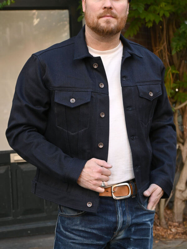 Ghost Double Indigo X Black Selvedge Type 3 Jacket - 20oz